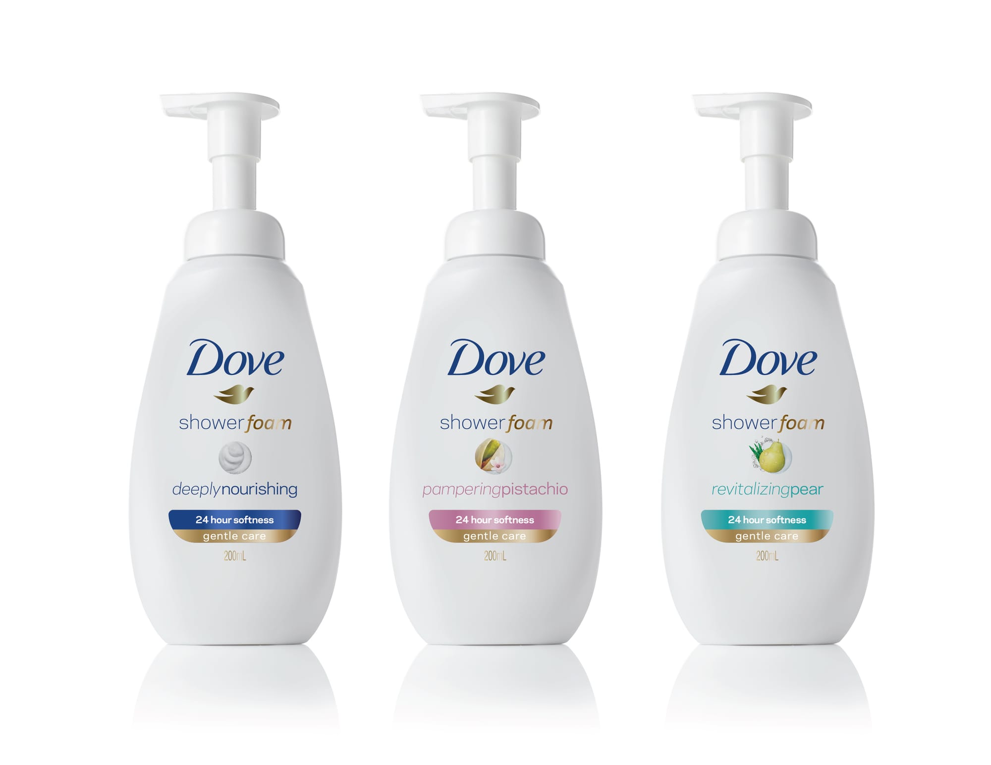trio sprchovacia pena Dove